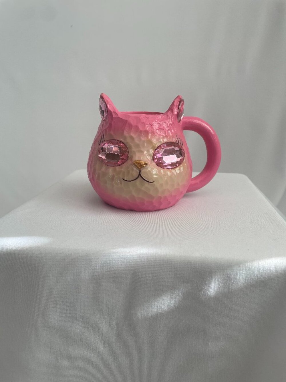 Crystal Cat Face Mug